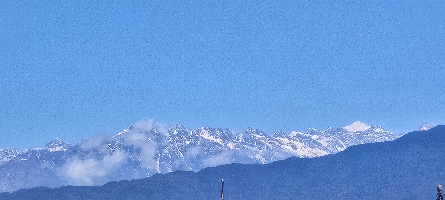 Himalayas seen from Kathmandu 