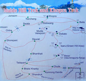 Mulde Hill Trekking Map 