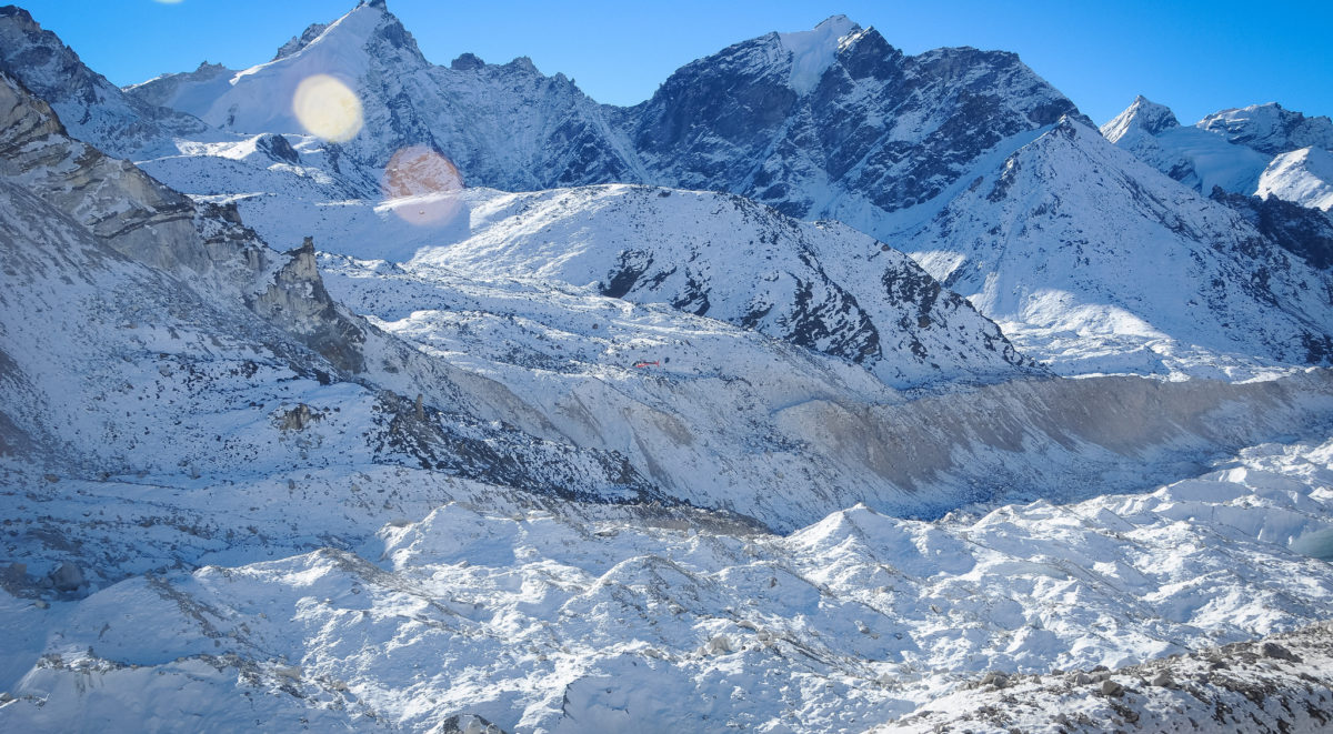 Trekking in Himalayan Glacier 