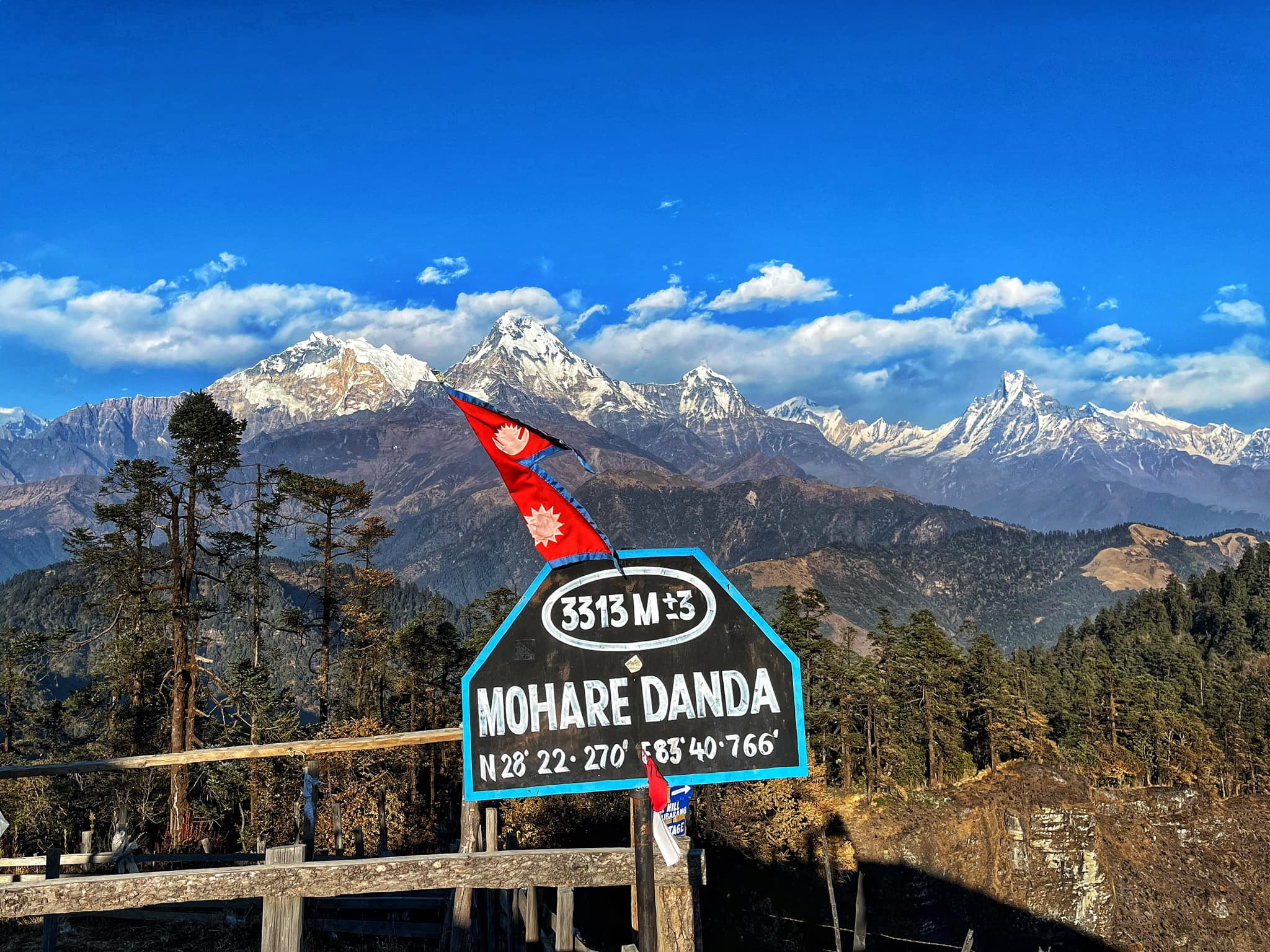 Himalayas seen from Mohare Danda 