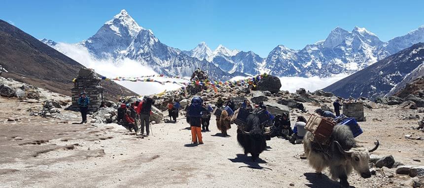 How do you get to the Everest base camp?