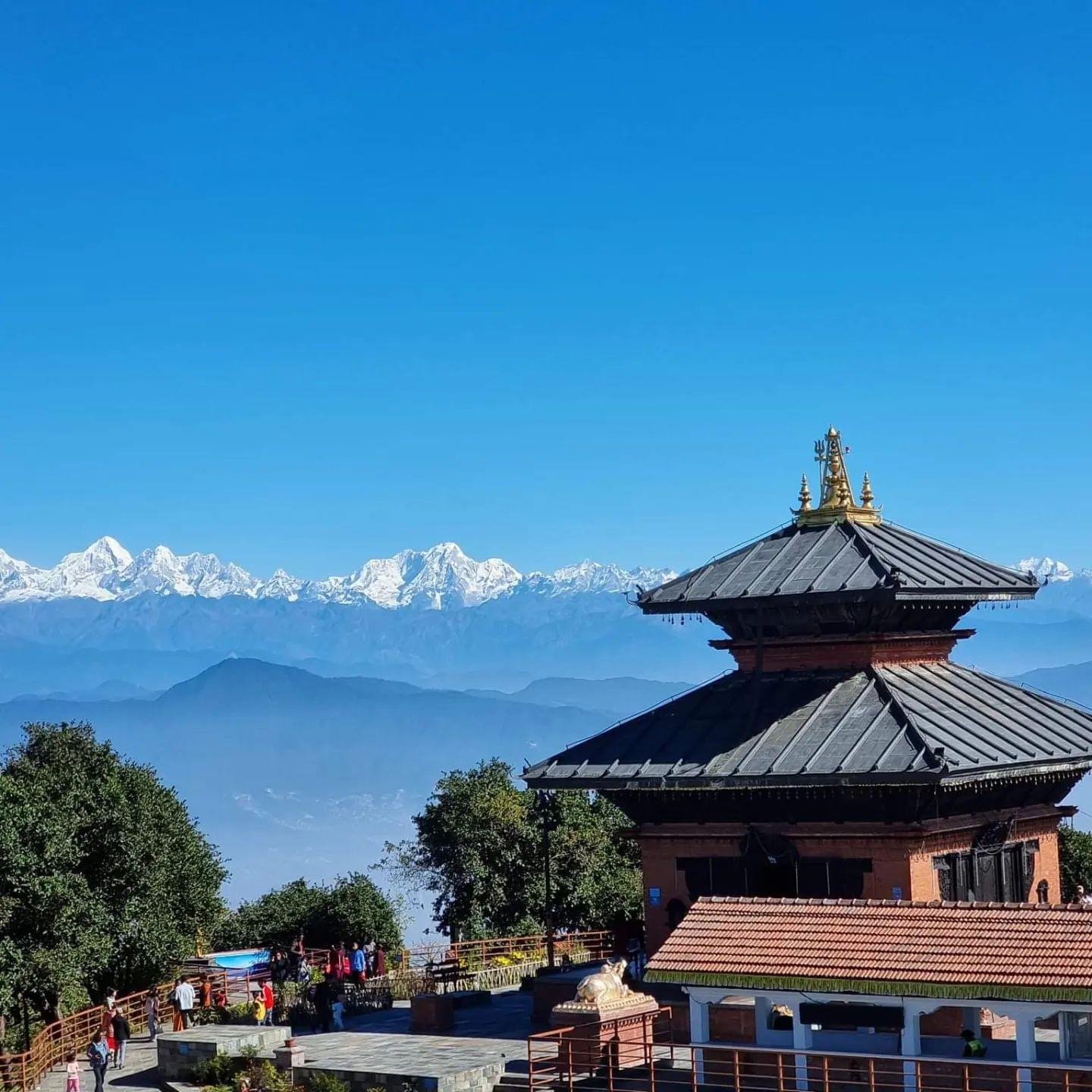 Himalaya seen from Chandragiri 