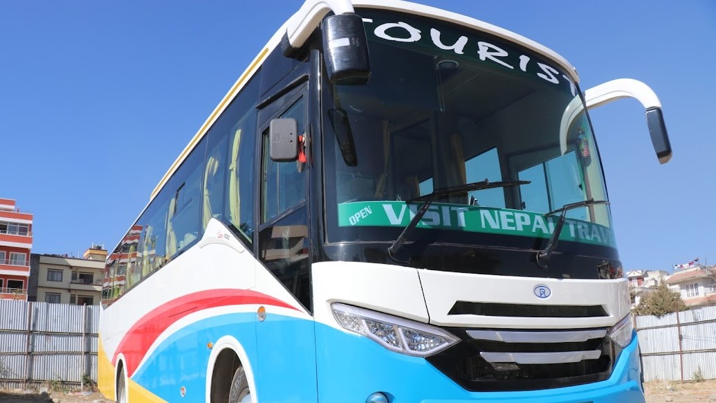 Open Visit Nepal deluxe Sofa Tourist Bus